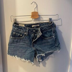 Levi's Blue Jean Shorts Distressed Cutoff Style